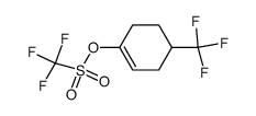 4-(trifluoromethyl)-cyclohex-1-enyl trifluoromethanesulfonate结构式