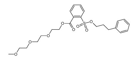 2-(2-(2-methoxyethoxy)ethoxy)ethyl 2-((3-phenylpropoxy)sulfonyl)benzoate Structure