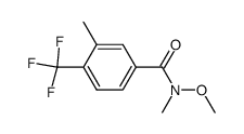 N-methoxy-3,N-dimethyl-4-trifluoromethyl-benzamide结构式