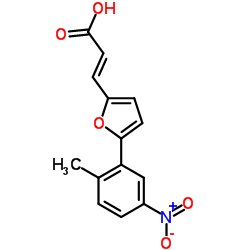 3-[5-(2-METHYL-5-NITRO-PHENYL)-FURAN-2-YL]-ACRYLIC ACID Structure