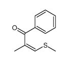 2-methyl-3-methylsulfanyl-1-phenylprop-2-en-1-one结构式