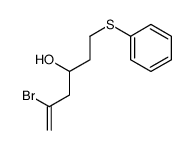 5-bromo-1-phenylsulfanylhex-5-en-3-ol结构式