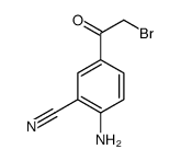 2-amino-5-(2-bromoacetyl)benzonitrile Structure