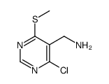 (4-氯-6-(甲基硫代)-5-嘧啶)甲胺结构式