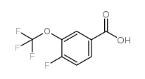4-氟-3-三氟甲氧基苯甲酸结构式