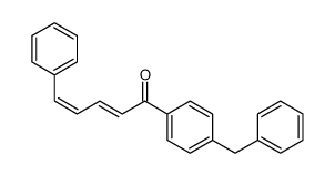 1-(4-benzylphenyl)-5-phenylpenta-2,4-dien-1-one结构式