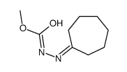 methyl N-(cycloheptylideneamino)carbamate Structure