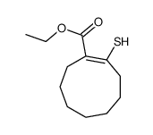 ethyl 2-sulfanylcyclononene-1-carboxylate Structure