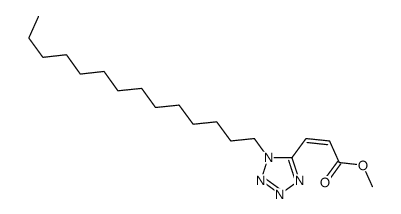methyl 3-(1-tetradecyltetrazol-5-yl)prop-2-enoate结构式