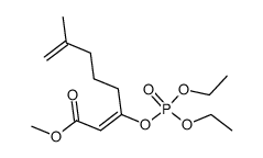 methyl (2E)-3-(diethylphosporyloxy)-7-methyl-2,7-octadienoate Structure