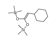2-cyclohexyl-1,1-bis(trimethylsilyloxy)ethene Structure