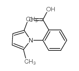 2-(2,5-二甲基-1H-吡咯基)苯甲酸结构式