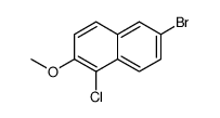 6-溴-1-氯-2-甲氧基萘结构式