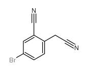 4-Bromo-2-cyanobenzeneacetonitrile Structure