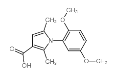 1-(2,5-dimethoxyphenyl)-2,5-dimethyl-1h-pyrrole-3-carboxylic acid Structure
