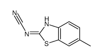 Cyanamide, (6-methyl-2-benzothiazolyl)- (9CI)结构式