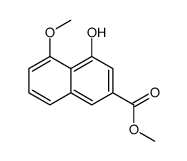 4-羟基-5-甲氧基-2-萘羧酸甲酯结构式