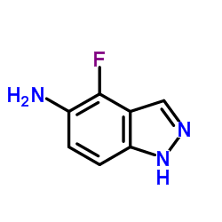 4-氟-1H-吲唑-5-胺结构式