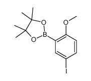 2-(5-iodo-2-methoxyphenyl)-4,4,5,5-tetramethyl-1,3,2-dioxaborolane Structure