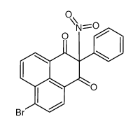 6-bromo-2-nitro-2-phenylphenalene-1,3-dione Structure