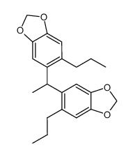 1,1-bis-(6-propyl-benzo[1,3]dioxol-5-yl)-ethane Structure