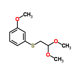 1-[(2,2-dimethoxyethyl)thio]-3-methoxy-Benzene Structure