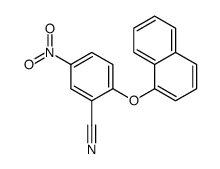 2-naphthalen-1-yloxy-5-nitrobenzonitrile结构式