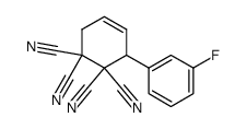 3-(3-Fluoro-phenyl)-cyclohex-4-ene-1,1,2,2-tetracarbonitrile Structure