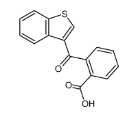 2-(benzo[b]thiophene-3-carbonyl)-benzoic acid结构式