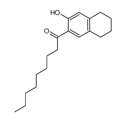 2-Nonanoyl-5,6,7,8-tetrahydro-naphthalin-3-ol Structure
