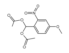 2-Nitro-4-methoxy-benzaldiacetat Structure