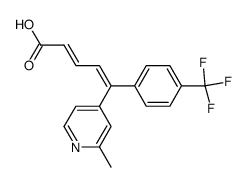 (2E,4Z)-5-(2-Methylpyridin-4-yl)-5-[4-(trifluoromethyl)phenyl]-2,4-pentadienoic acid Structure