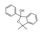 1,3-dihydro-3,3-dimethyl-1-phenylisobenzofuran-1-ol结构式