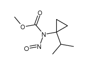[1-(1-Methylethyl)cyclopropyl]nitrosocarbamidsaeure-methylester结构式