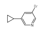 3-溴-5-环丙基吡啶结构式