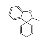 2-methyl-2H-spiro[benzofuran-3,1'-cyclohexa[2,5]diene]结构式