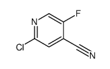 2-Chloro-5-fluoroisonicotinonitrile Structure