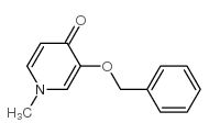 1-甲基-3-(苯甲氧基)-4(1H)-吡啶酮结构式