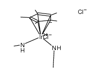 [Ir(pentamethylcyclopentadienyl)Cl(methylamine)2]Cl结构式