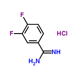 3,4-Difluoro-benzamidine hydrochloride structure