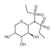 1,1-bis-ethanesulfonyl-2,6-anhydro-1-deoxy-D-mannitol Structure