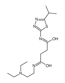 N-[2-(diethylamino)ethyl]-N'-(5-propan-2-yl-1,3,4-thiadiazol-2-yl)butanediamide Structure