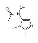 N-acetyl-1,2-dimethyl-5-hydroxylaminoimidazole结构式