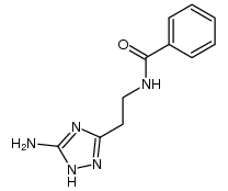 N-[2-(5-amino-4H-1,2,4-triazol-3-yl)ethyl]benzamide结构式
