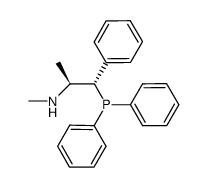 (1S,2S)-1-methyl-2-phenyl-2-diphenylphosphino-N-methylethyleneamine结构式