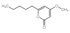 4-甲氧基-6-戊烷基-2-吡喃酮结构式