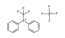 S-(trifluoromethyl)diphenylsulfonium tetrafluoroborate结构式