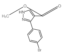 3-(4-溴苯基)吡唑-4-羧酸甲酯结构式