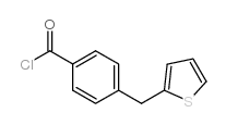 4-(噻吩-2-甲基)苯甲酰氯结构式