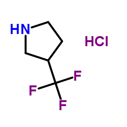 3-(三氟甲基)吡咯烷盐酸盐结构式
